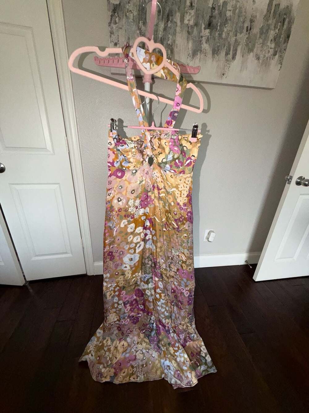 Especia from Nuuly Jerónima Halter Neck Floral Print Maxi Dress